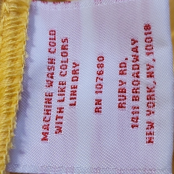 Vintage Ruby Rd. Yellow Button Down Lightweight Jacket Adjustable Waist Size 10P - Picture 10 of 15